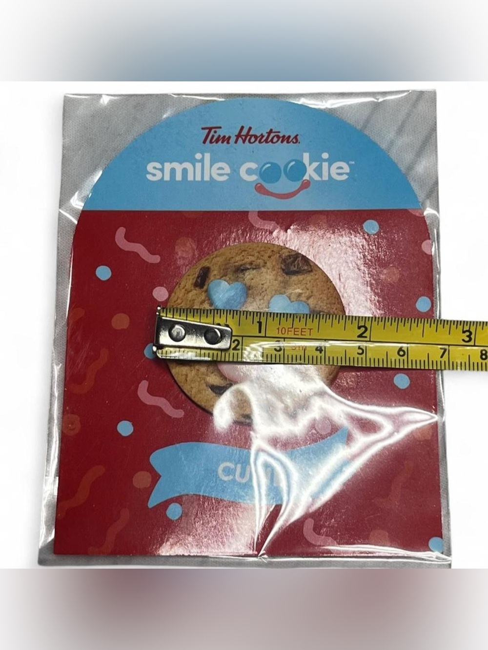 Tim Hortons Button Pin - Picture 3 of 3